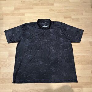Greater Half Polo Shirt Mens Camo Performance Golf Abstract Camouflage 4XL